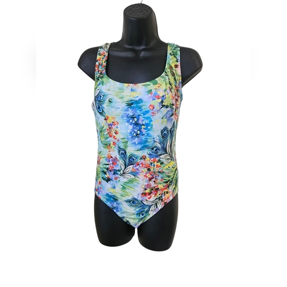 Longitud Size M Floral Multicolor Women's Swimsuit - Picture 1 of 3